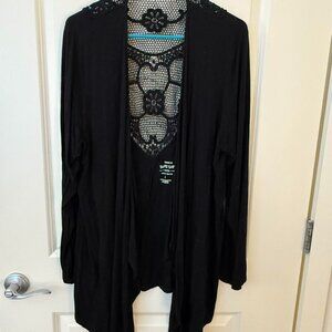 ❌SOLD ❌Torrid Black Lace Cardigan